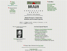 Tablet Screenshot of braunconsulting.com